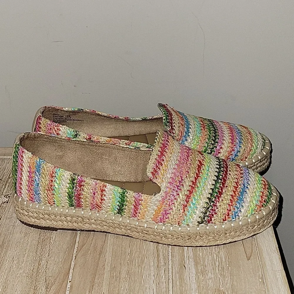 Joie Multicolor Woven Espadrille Slip-Ons